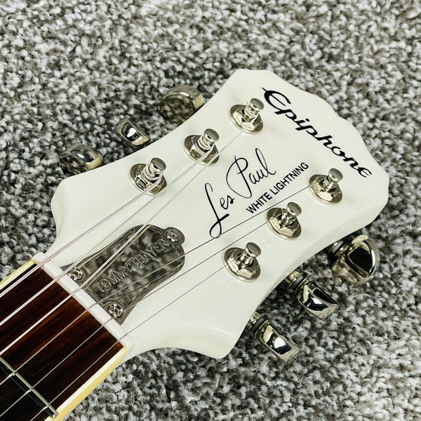 2015 Epiphone Tommy Thayer Signature "White Lightning" Les Paul